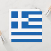 ギリシャ国旗(ギリシャ) カード (正面/裏面インサイチュ)