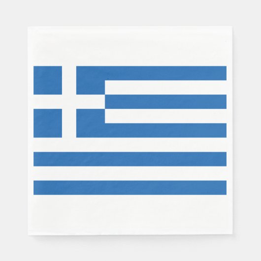 ギリシャ国旗(ギリシャ) スタンダードランチョンナプキン (正面)