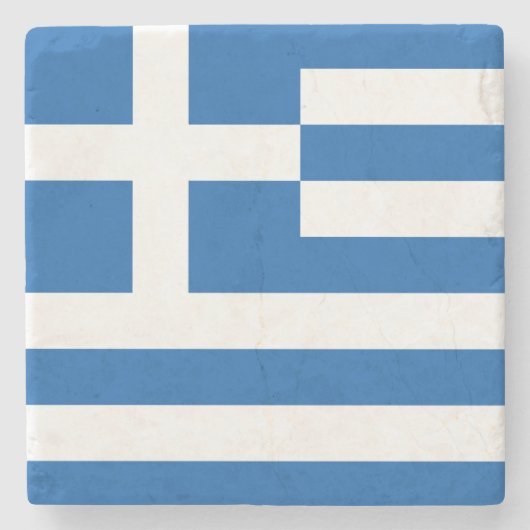 ギリシャ国旗(ギリシャ) ストーンコースター (正面)