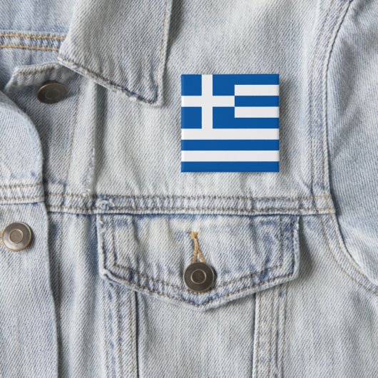 ギリシャ国旗(ギリシャ) 缶バッジ (インサイチュ)
