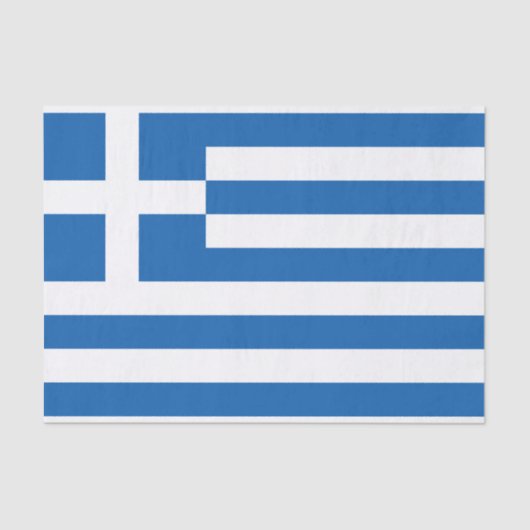 ギリシャ国旗（ギリシャ） 薄葉紙 (正面)
