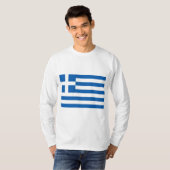 ギリシャ国旗（ギリシャ） Tシャツ (正面フル)