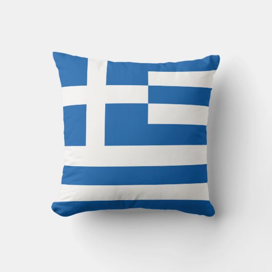 ギリシャ国旗 クッション (正面)