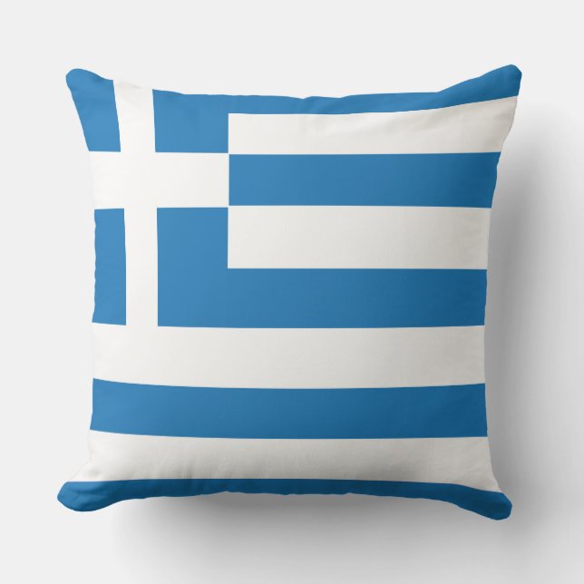 ギリシャ国旗 クッション (正面)