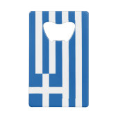 ギリシャ国旗 クレジットカード栓抜き (正面)