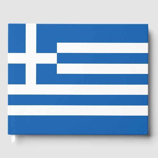 ギリシャ国旗 ゲストブック (正面)