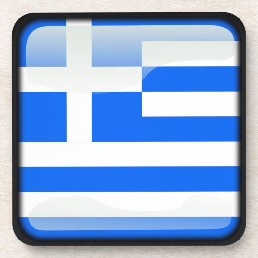 ギリシャ国旗 コースター (正面)