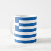 ギリシャ国旗 コーヒーマグカップ (正面左)