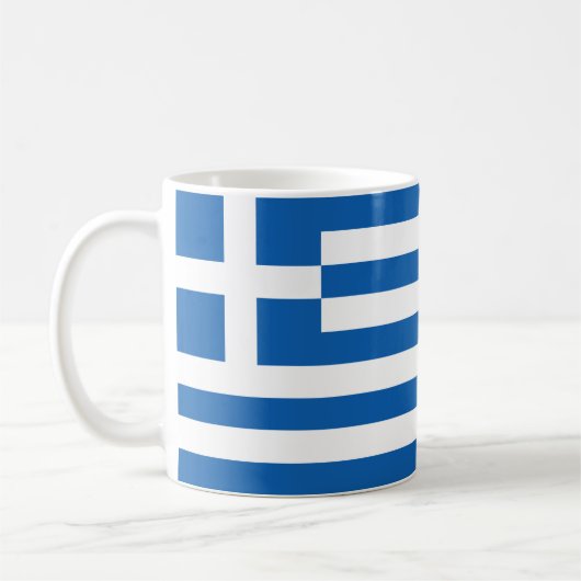 ギリシャ国旗 コーヒーマグカップ (左)