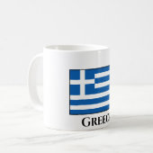 ギリシャ国旗 コーヒーマグカップ (正面左)