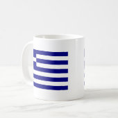 ギリシャ国旗 コーヒーマグカップ (正面左)