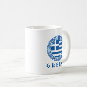 ギリシャ国旗 コーヒーマグカップ (正面右)