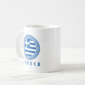 ギリシャ国旗 コーヒーマグカップ (正面左)
