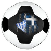 ギリシャ国旗 サッカーボール (回転)