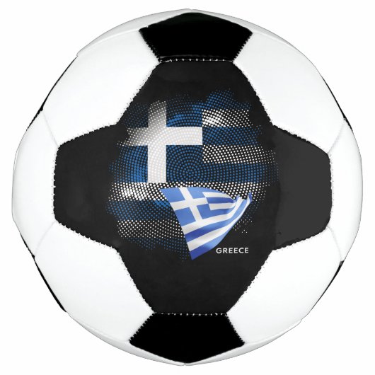 ギリシャ国旗 サッカーボール (正面)