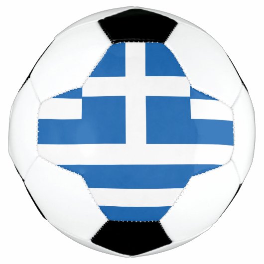 ギリシャ国旗 サッカーボール (正面)