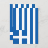 ギリシャ国旗 サンキューカード (正面/裏面)