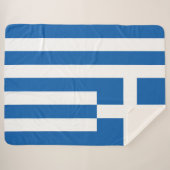 ギリシャ国旗 シェルパブランケット (正面(横))