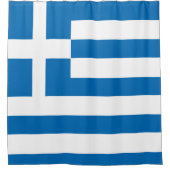 ギリシャ国旗 シャワーカーテン (正面)