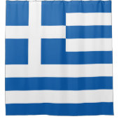 ギリシャ国旗 シャワーカーテン (正面)