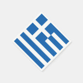 ギリシャ国旗 スタンダードカクテルナプキン (角)
