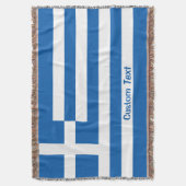 ギリシャ国旗 スローブランケット (正面縦)