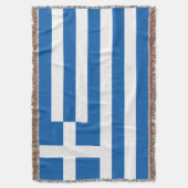 ギリシャ国旗 スローブランケット (正面縦)