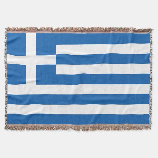 ギリシャ国旗 スローブランケット (正面)