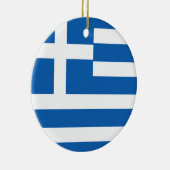 ギリシャ国旗 セラミックオーナメント (右)