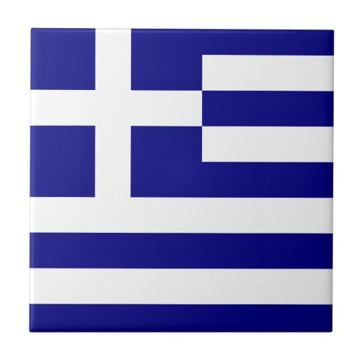 ギリシャ国旗 タイル (正面)