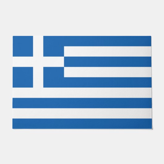 ギリシャ国旗 ドアマット (正面)
