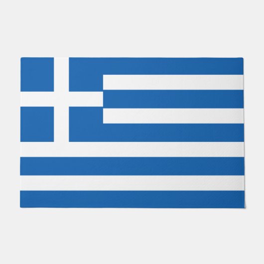 ギリシャ国旗 ドアマット (正面)