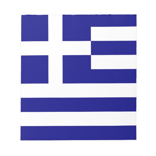 ギリシャ国旗 ノートパッド (正面)