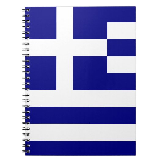 ギリシャ国旗 ノートブック (正面)