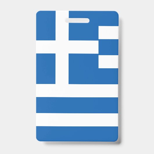 ギリシャ国旗 バッジ (正面)