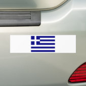 ギリシャ国旗 バンパーステッカー (車上)