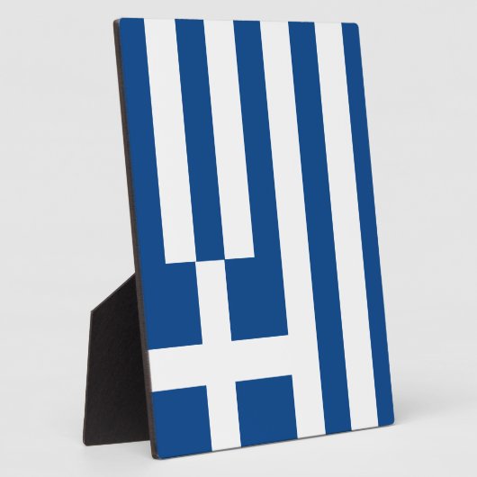 ギリシャ国旗 フォトプラーク (側面)