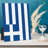 ギリシャ国旗 フォトプラーク (側面)