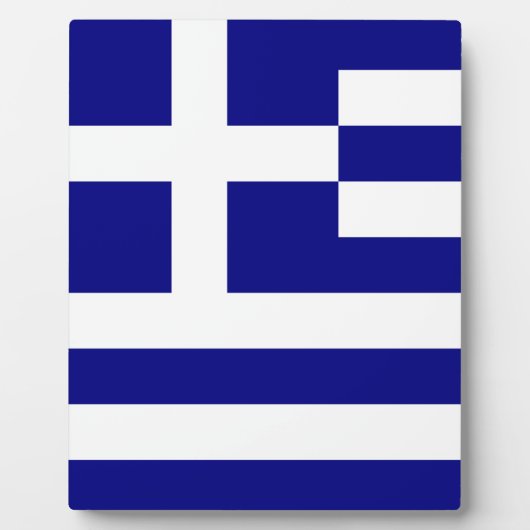 ギリシャ国旗 フォトプラーク (正面)