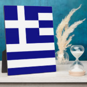 ギリシャ国旗 フォトプラーク (側面)