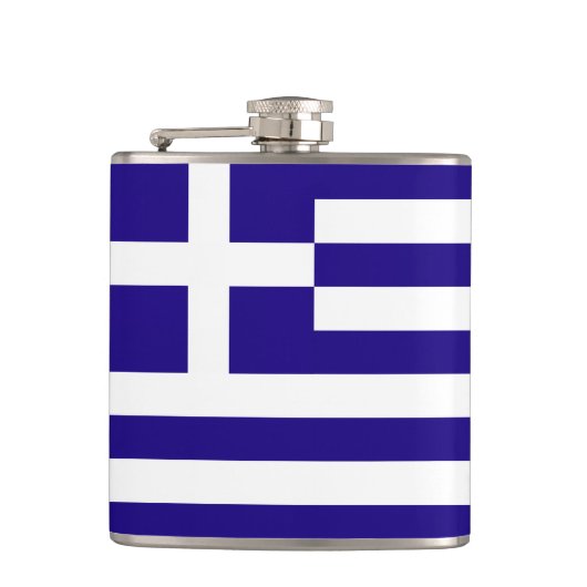 ギリシャ国旗 フラスク (正面)