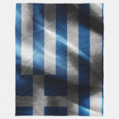 ギリシャ国旗 フリースブランケット (正面)