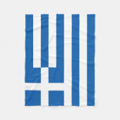 ギリシャ国旗 フリースブランケット (正面)