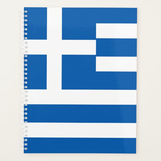 ギリシャ国旗 プランナー手帳 (正面)