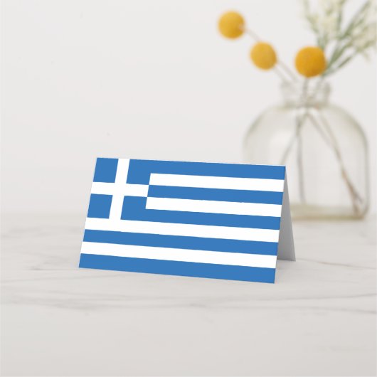 ギリシャ国旗 プレイスカード (正面)