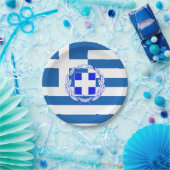 ギリシャ国旗 ペーパープレート (パーティー)