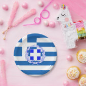 ギリシャ国旗 ペーパープレート (パーティー)
