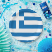 ギリシャ国旗 ペーパープレート (パーティー)