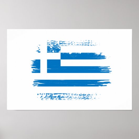 ギリシャ国旗 ポスター (正面)