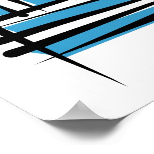 ギリシャ国旗 ポスター (角)